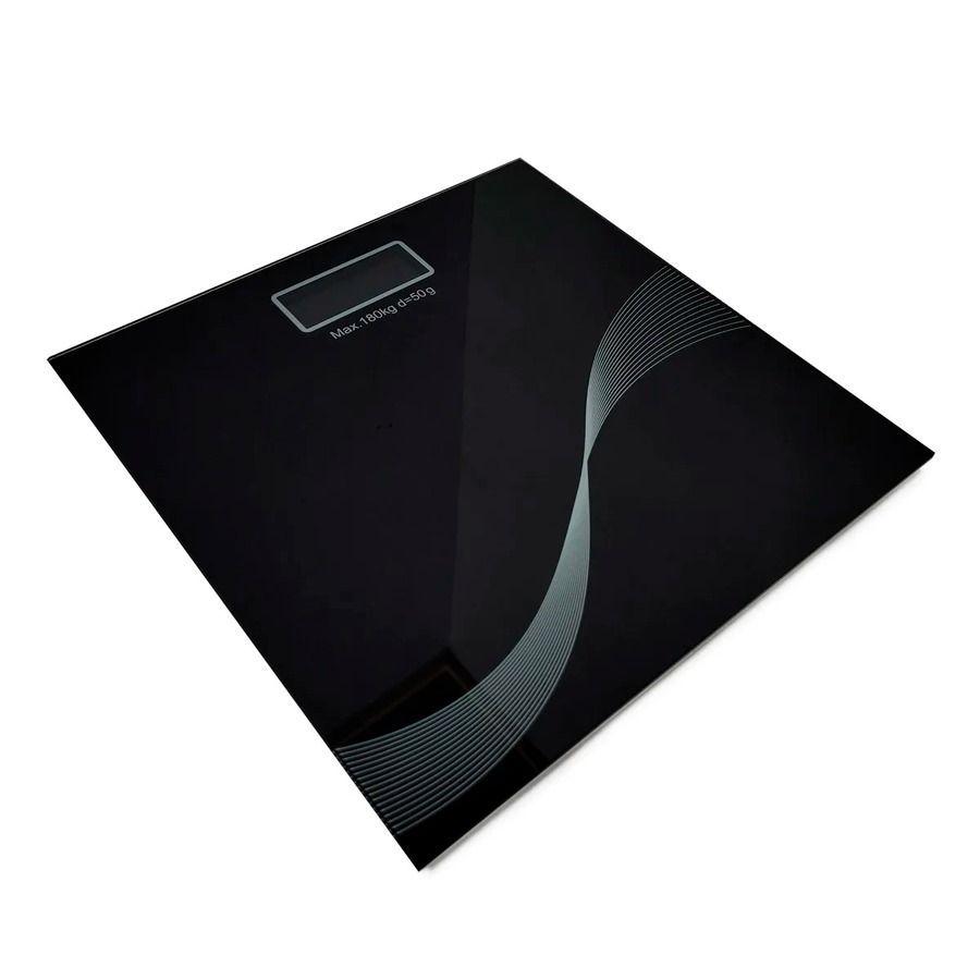 Báscula Digital Ultradelgado Vidrio Templado Pantalla Lcd 180Kg-0