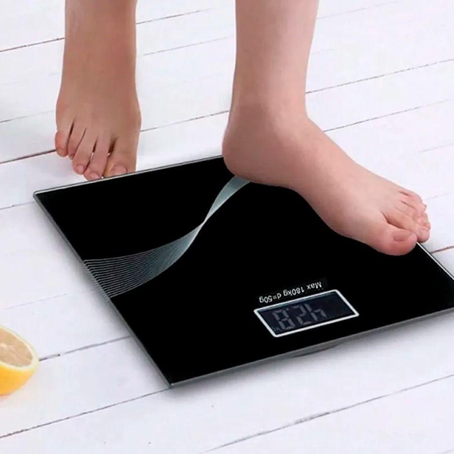 Báscula Digital Ultradelgado Vidrio Templado Pantalla Lcd 180Kg-2