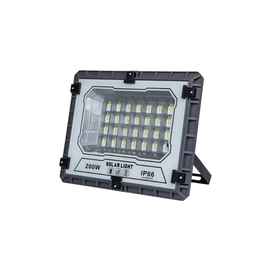 Lampara solar led Reflector Solar 200w Recargable Panel Led Luza-2