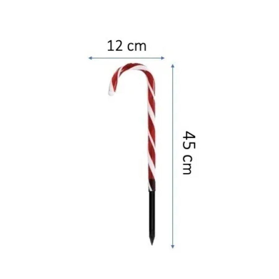 Pack 5 Bastones Solares De navidad Para Jardín-3