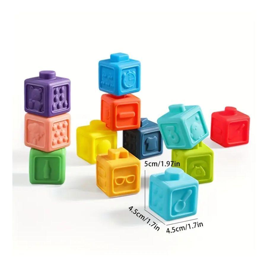 Set De Bloques Sensoriales Apilables 12 Piezas -4