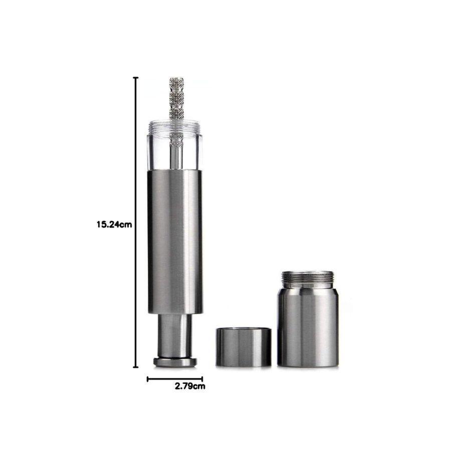 Molinillo De Pimienta Pimentero A Piston Acero Inoxidable-3