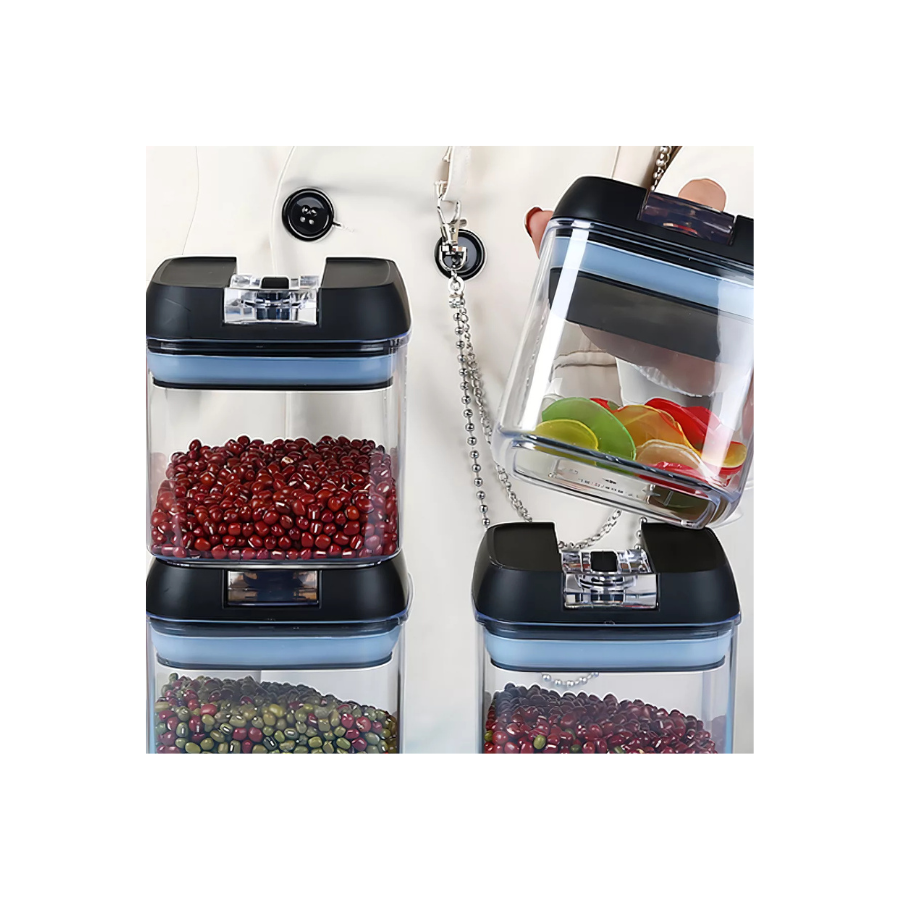 set 7 Organizadores Frasco Hermetico Cocina Tupper Recipiente-4