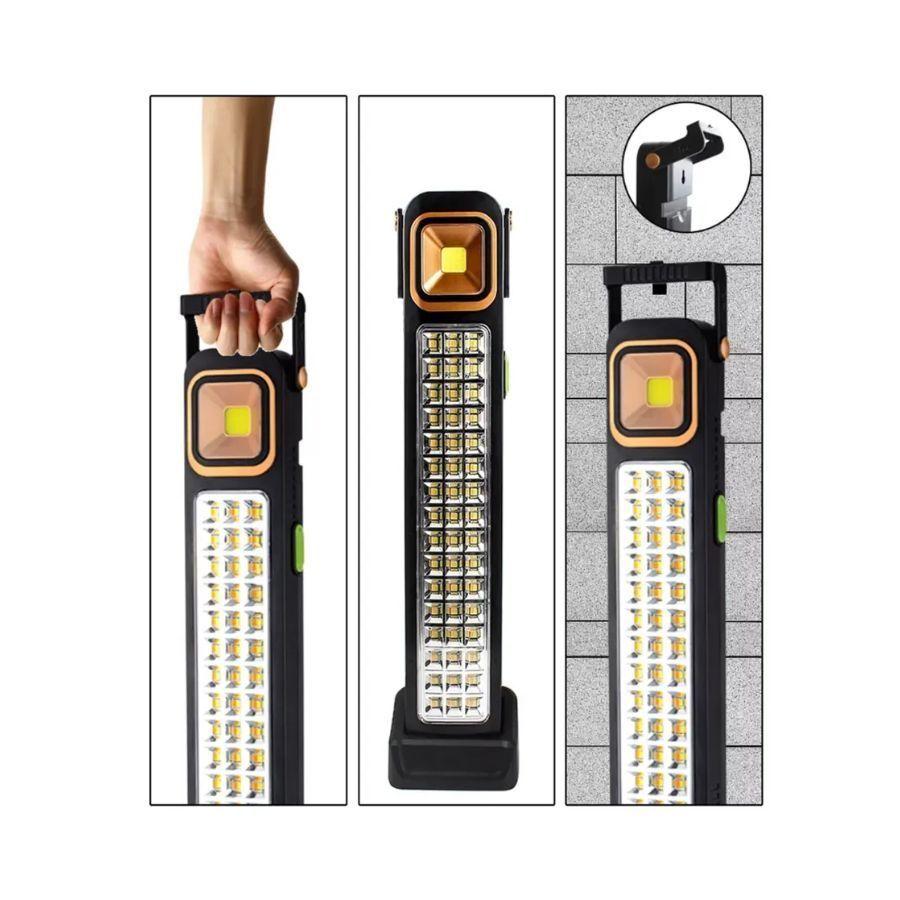 Lampara Solar Foco Luz Emergencia Recargable 39 Led Multiuso -5