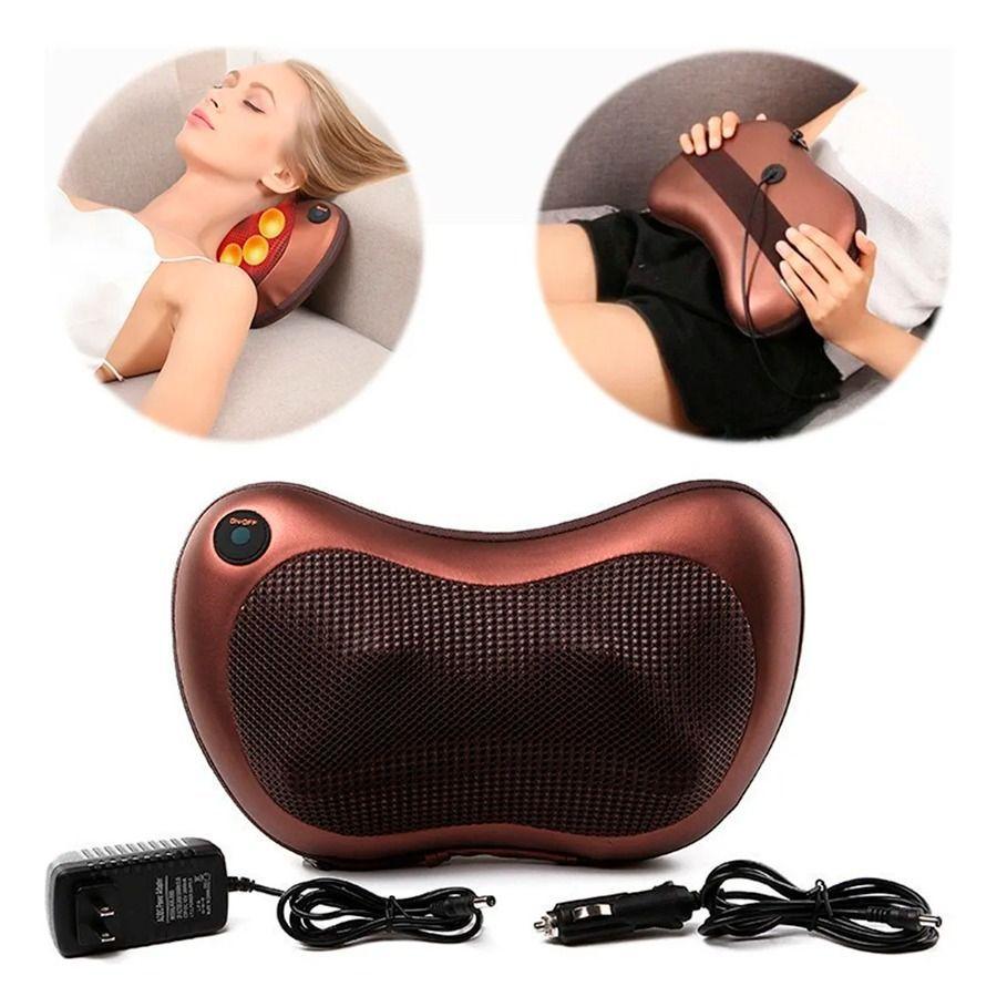 Masajeador Eléctrico Almohada Cojín Lumbar Cuello Piernas-4