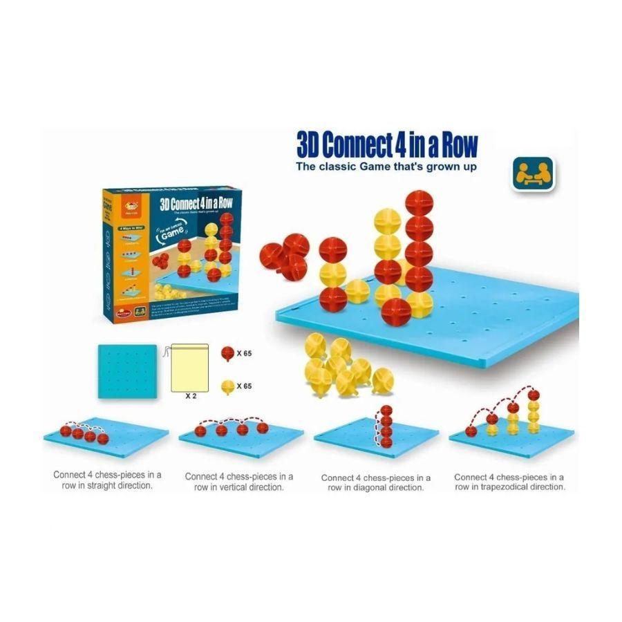 Juego De Mesa 3d Connect 4-3