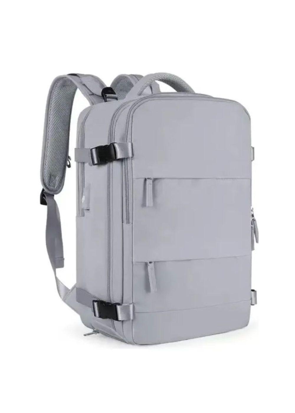 Mochila De Viaje Impermeable Gris -1