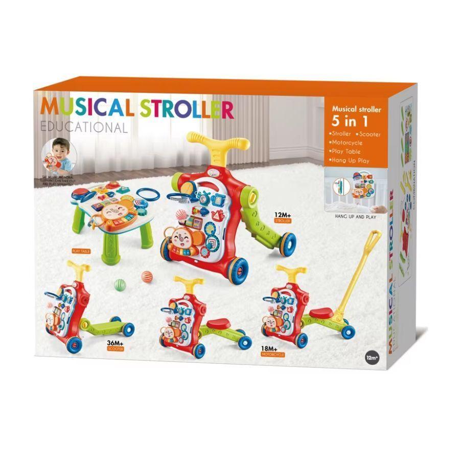 Andador de Aprendizaje Plegable Musical 5 En 1 Para Bebés-6