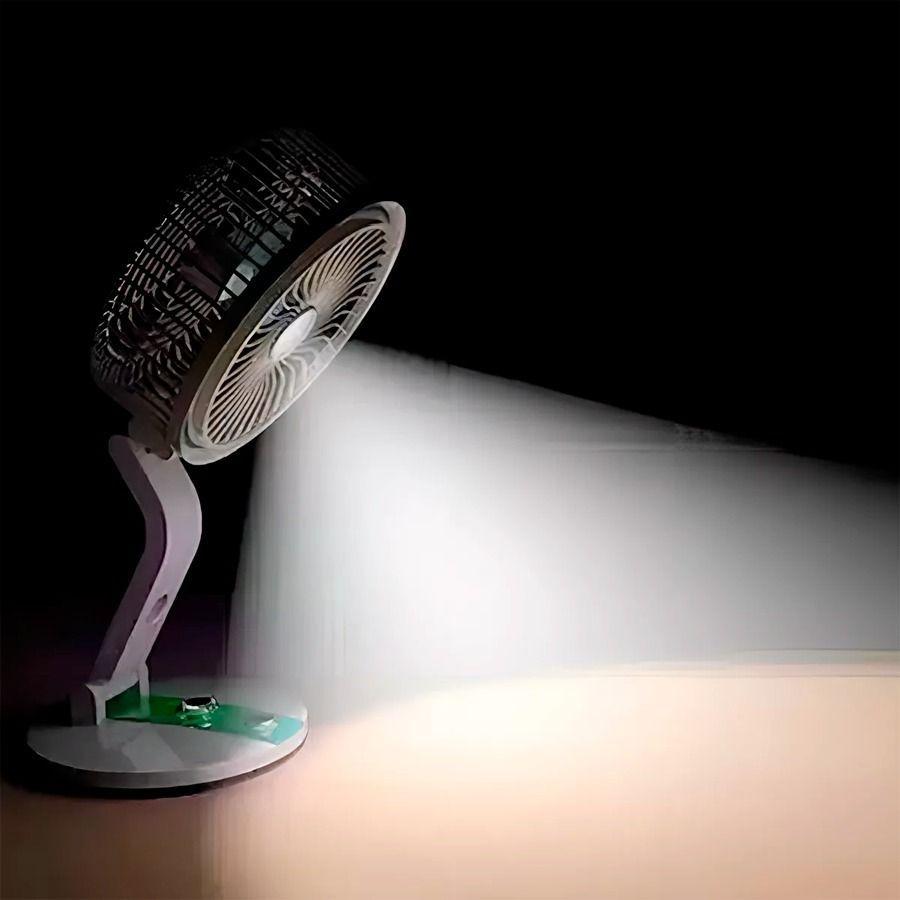 Ventilador De Escritorio Plegable Con Luz LED-6