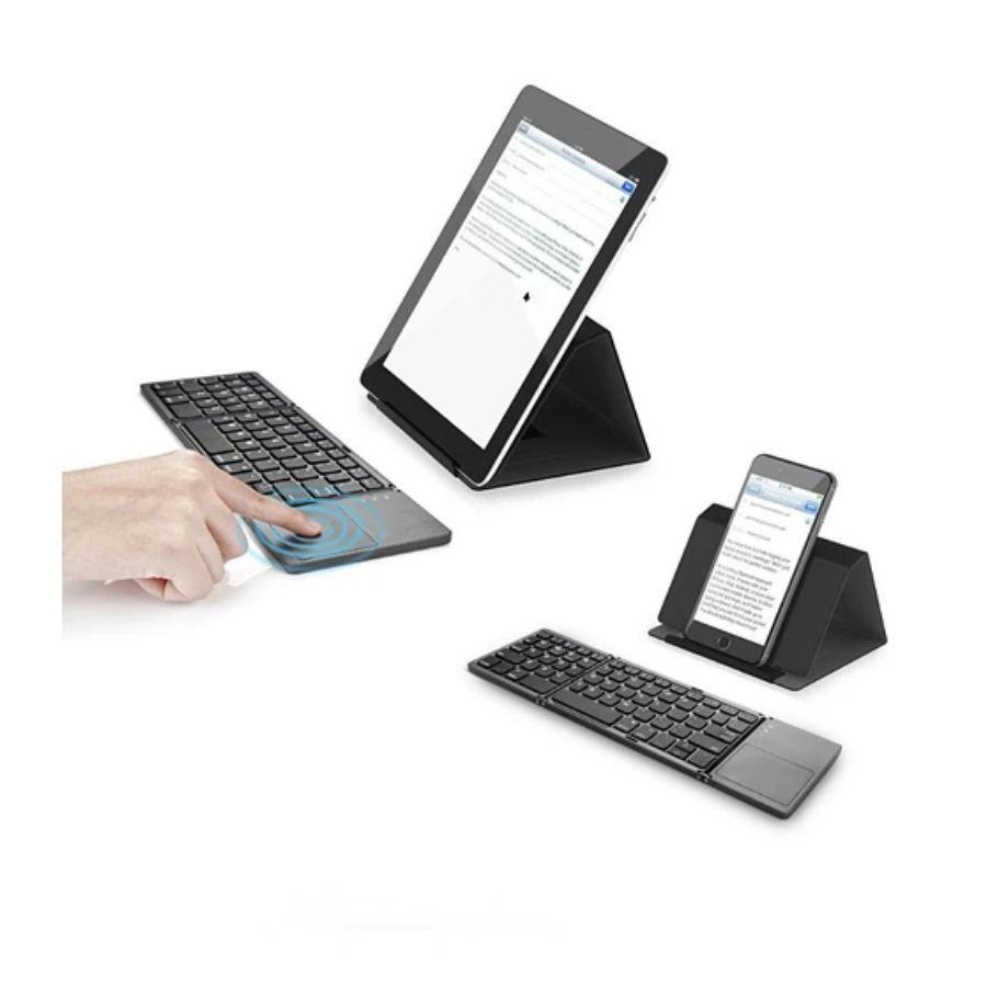 Teclado Plegable Gris Touchpad-4