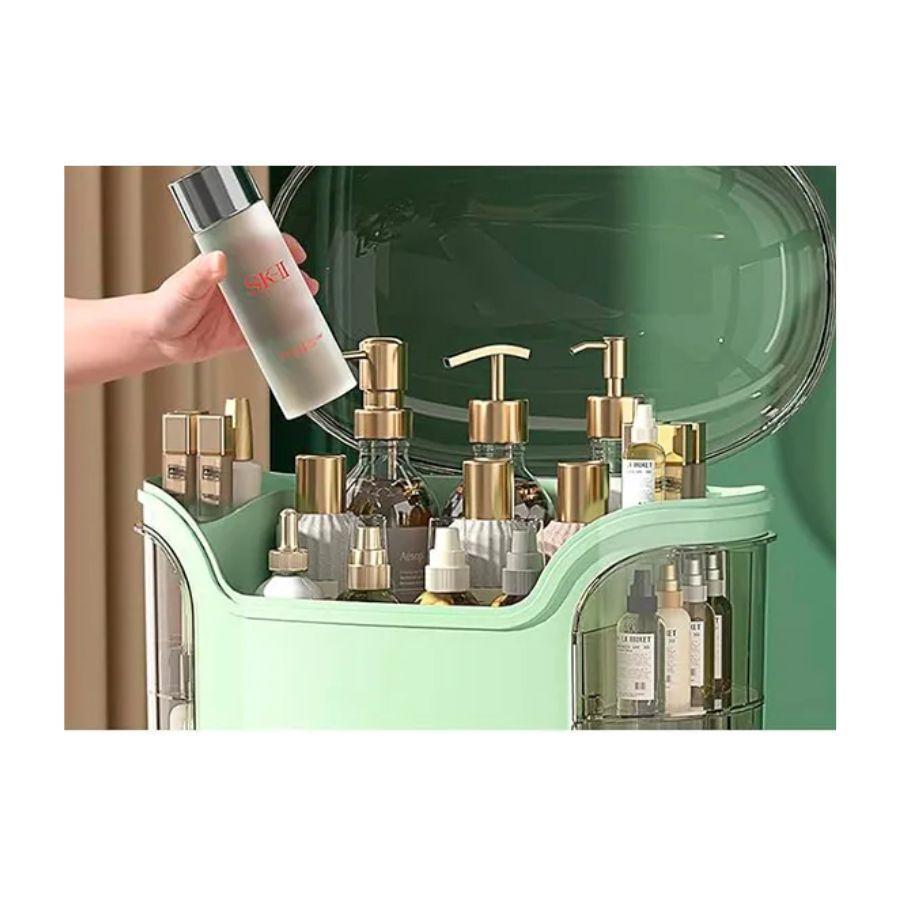 Caja Organizadora Maquillaje Cosmetiquera Verde-3