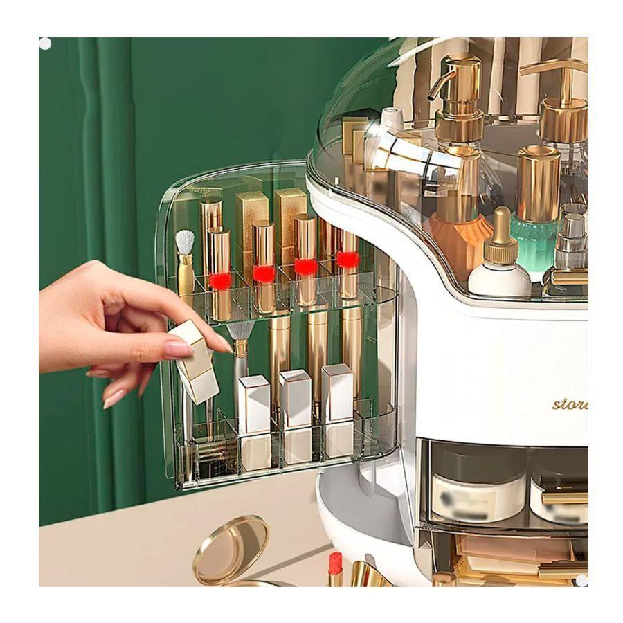 Caja Organizadora Maquillaje Cosmetiquera Verde-5