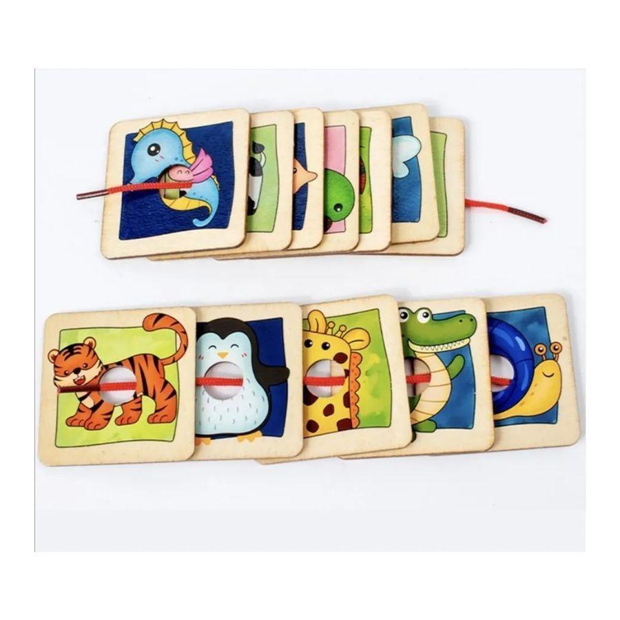 Juego De Mesa Para Niños Animales Deslizantes Puzzle-2