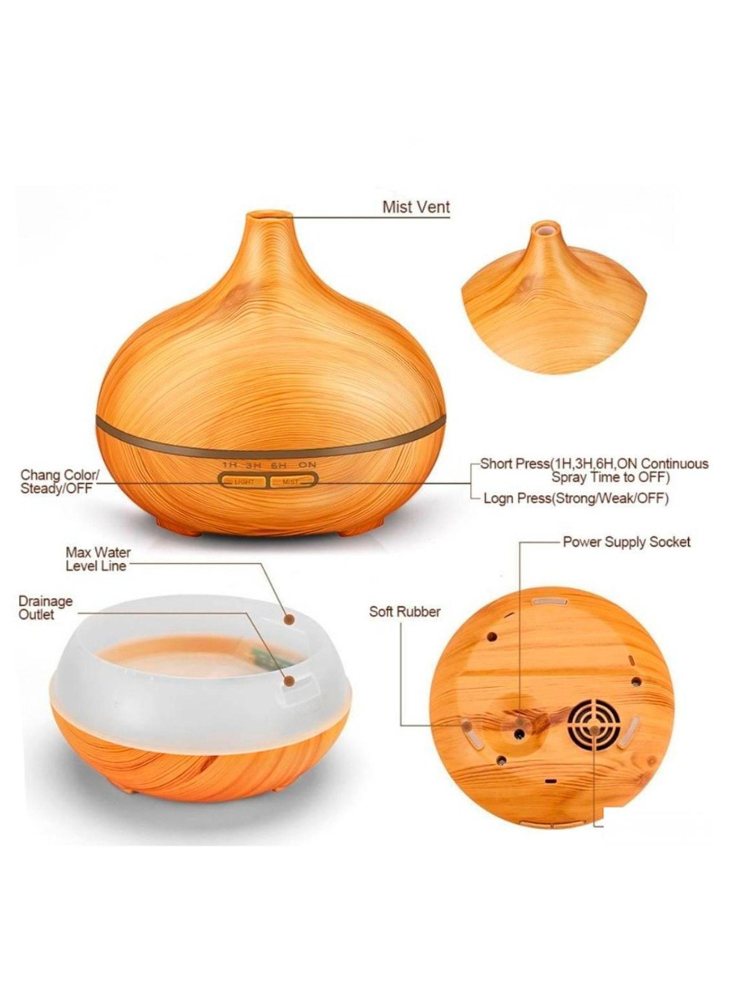 Aromatizador Difusor De Aceites Esenciales Cafe-4