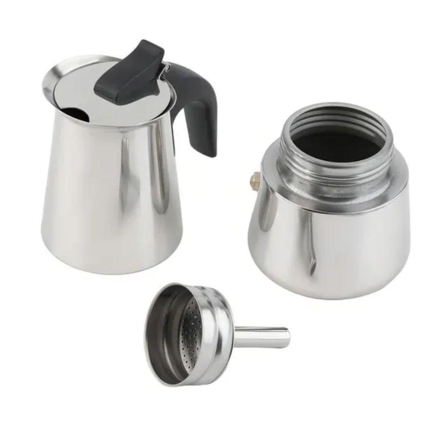 Cafetera Italiana Acero Inoxidable Capacidad 9 Tazas-2