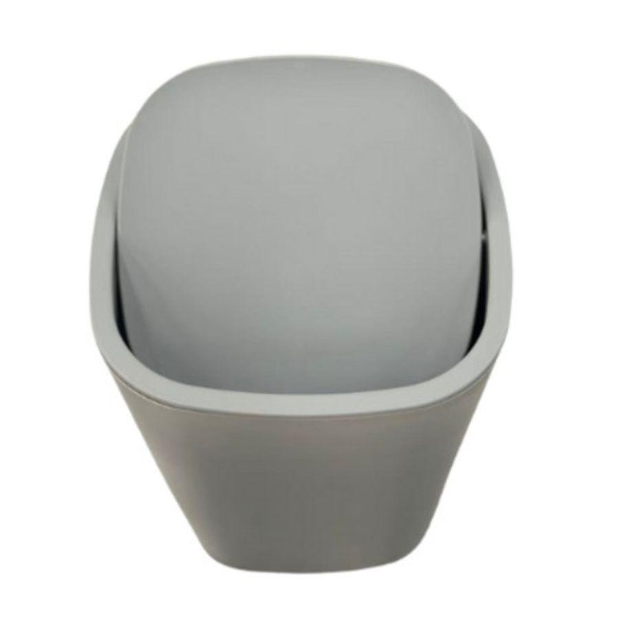 Cesto de Basura Papelera Gris 26.3x20cm    -2