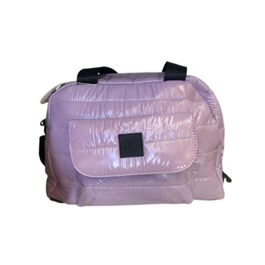 Bolso De Mano Acolchado Con Bolsillo Frontal-0