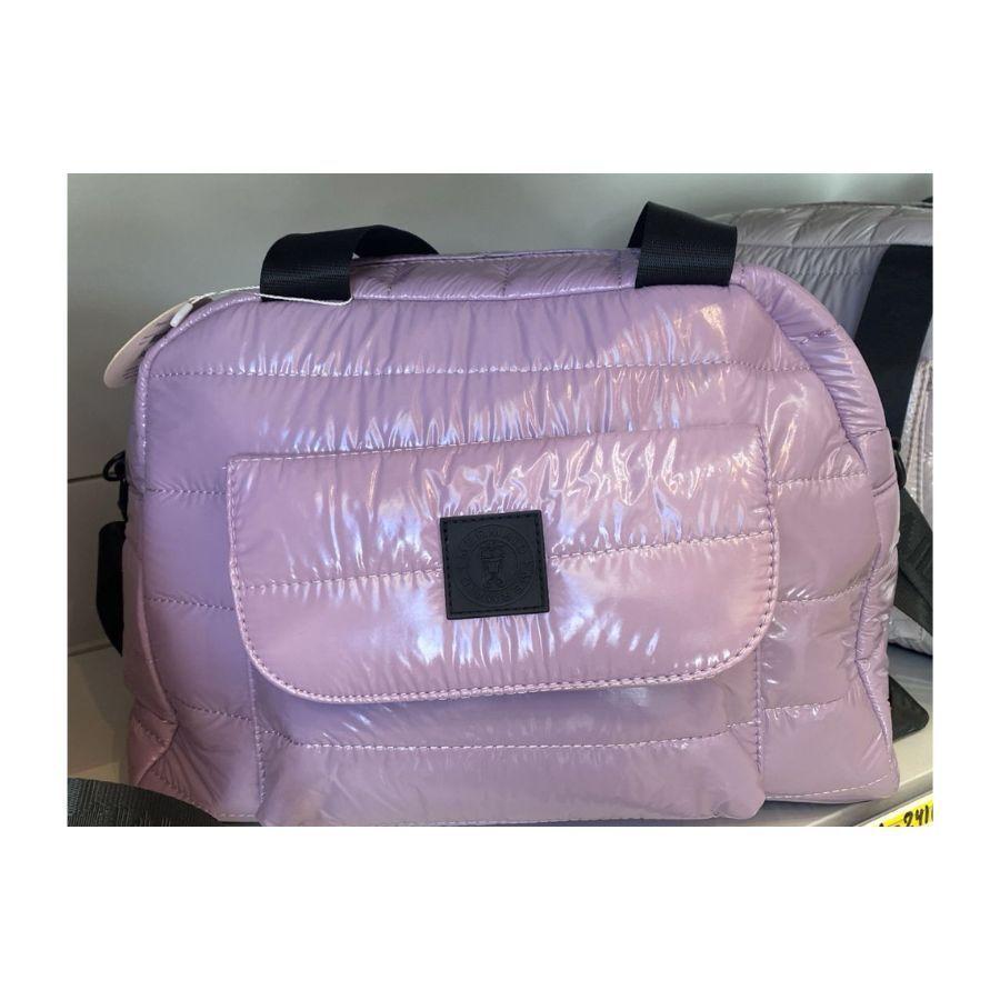 Bolso De Mano Acolchado Con Bolsillo Frontal-1