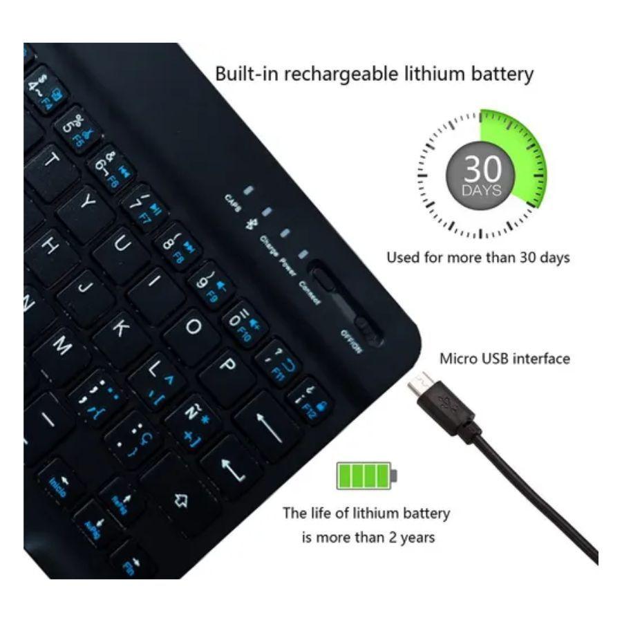 Mini Teclado Bluetooth 3.0 Recargable -4