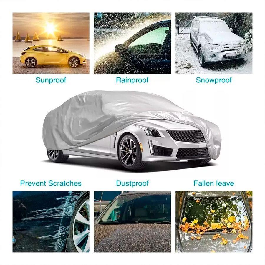 Cobertor Para Auto Protección Sol Lluvia Y Suciedad Talla S-4