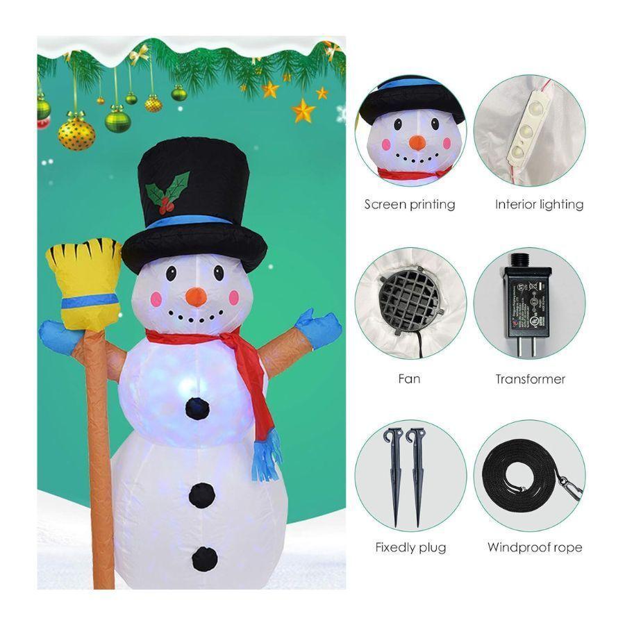 Muñeco De Nieve Inflable 120cm-5