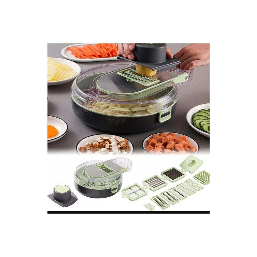 Cortador De Verduras Multifuncional 9 En 1 Picadora rallador -1