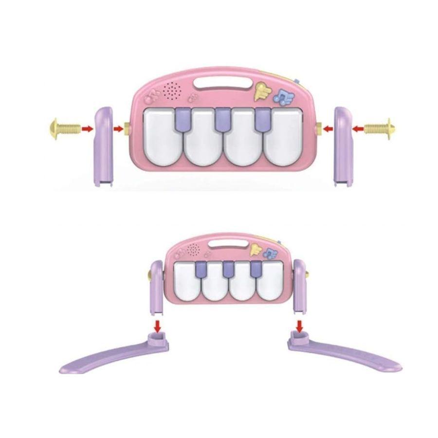 Gimnasio Alfombra Multi Sensorial Interactiva Rosada-3