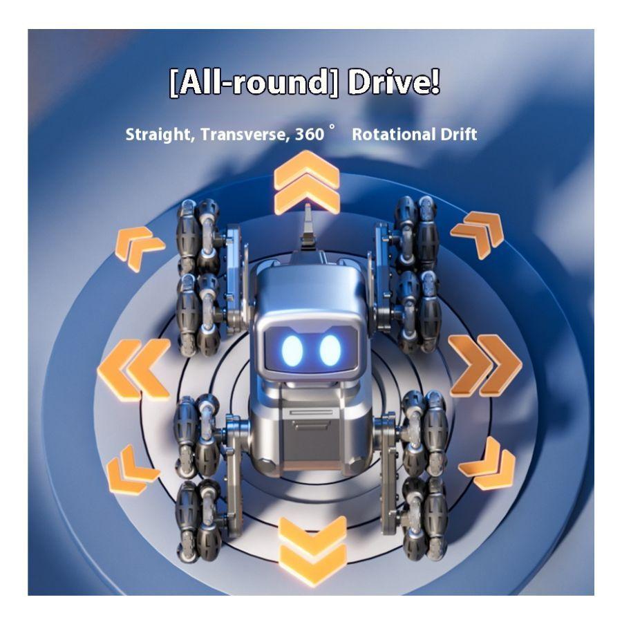 Perro Robot Mecánico Interactivo Con Control 8 Ruedas LED -4