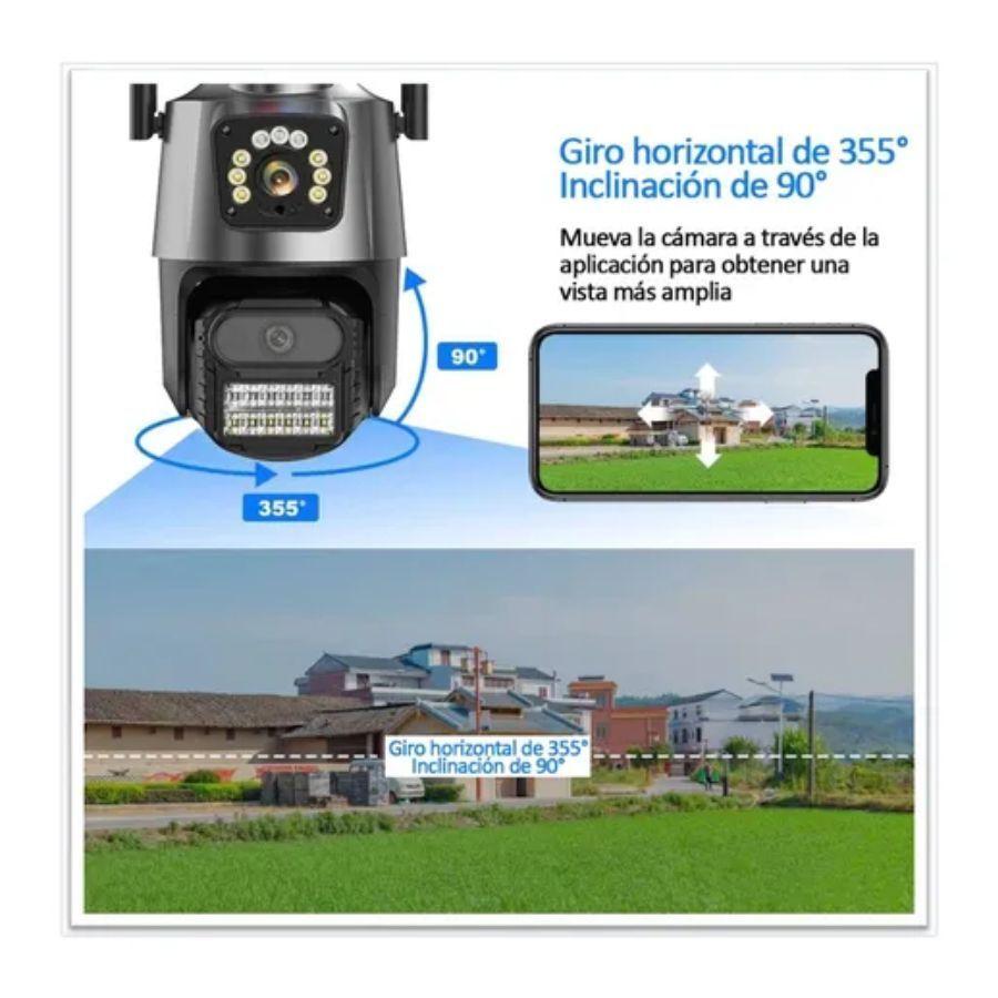 Cámara Inteligente Ip Dual Wifi Ptz 6mp Alarma-3