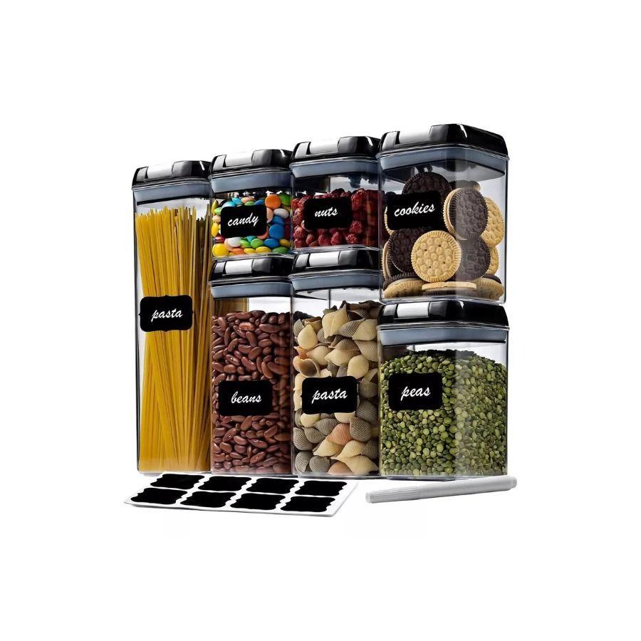 Organizador Set 7 contenedores Herméticos Para Cocina con tapa-0