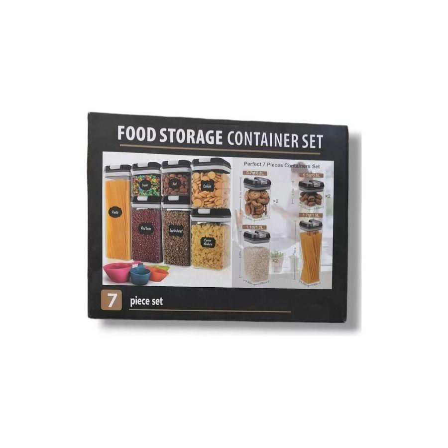 Organizador Set 7 contenedores Herméticos Para Cocina con tapa-1