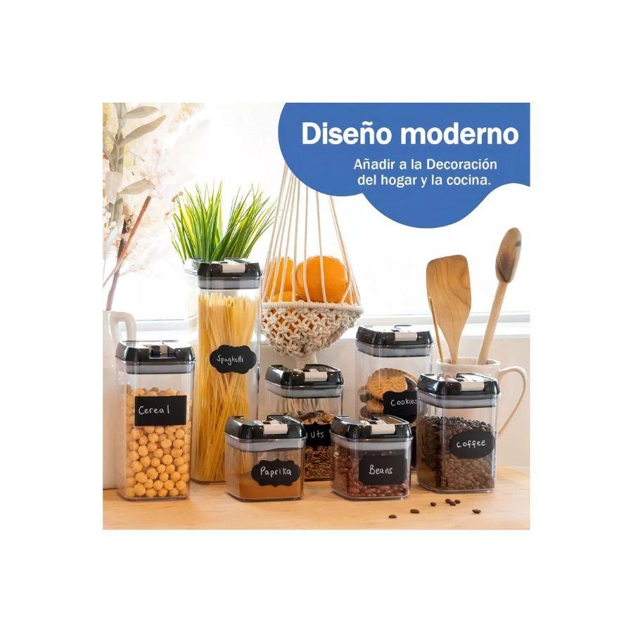 Organizador Set 7 contenedores Herméticos Para Cocina con tapa-2