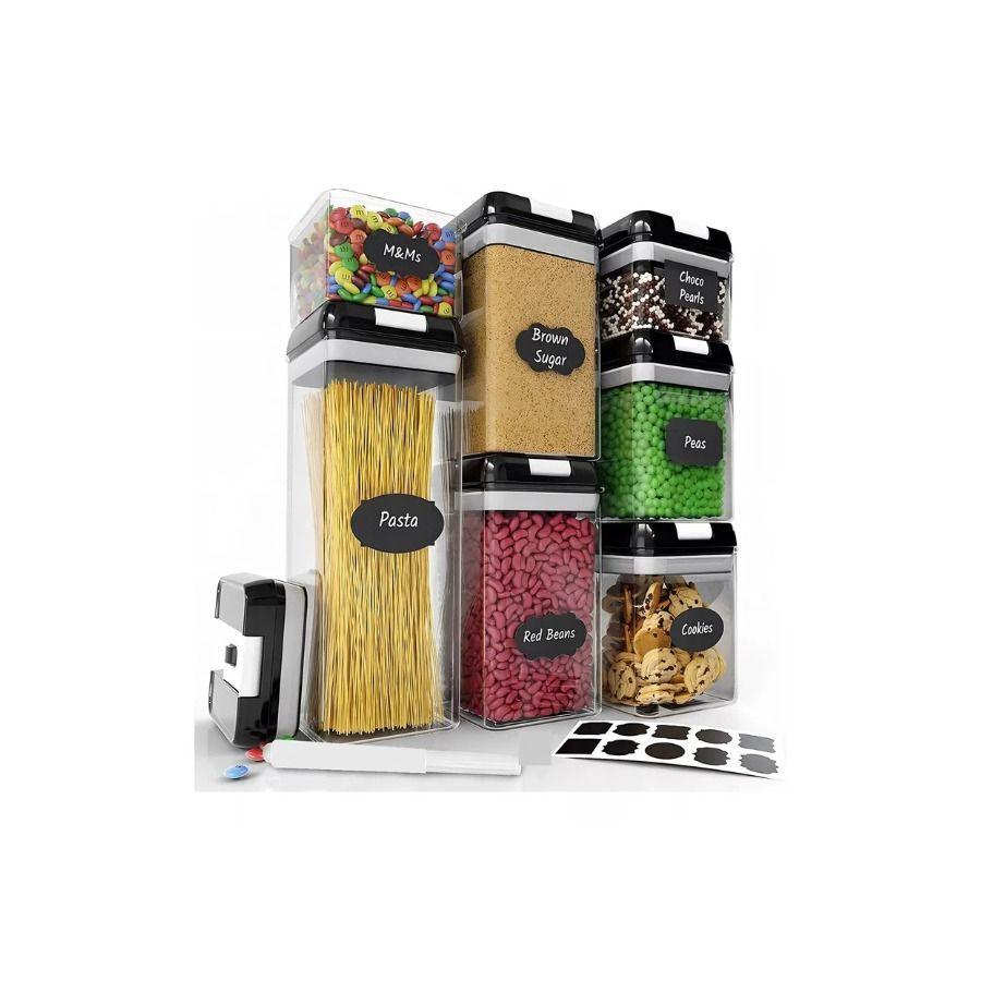 Organizador Set 7 contenedores Herméticos Para Cocina con tapa-4