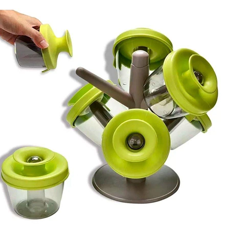 Set De Especieros En Forma De Árbol Con 6 Frascos Para Condimentos-2