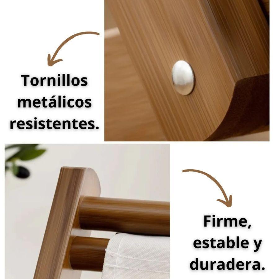 Silla De Playa Reposera Plegable De Lona Y Madera Exteriores Blanco -2