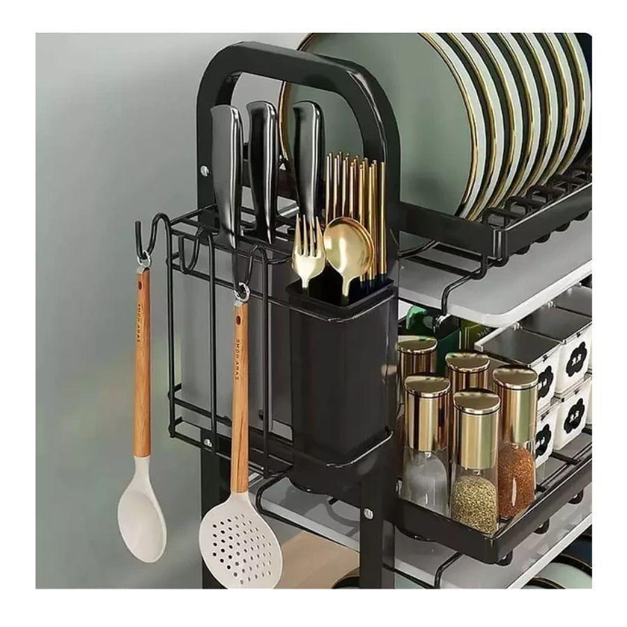 Secador Escurridor De Platos 3 Niveles Acero Inoxidable-3