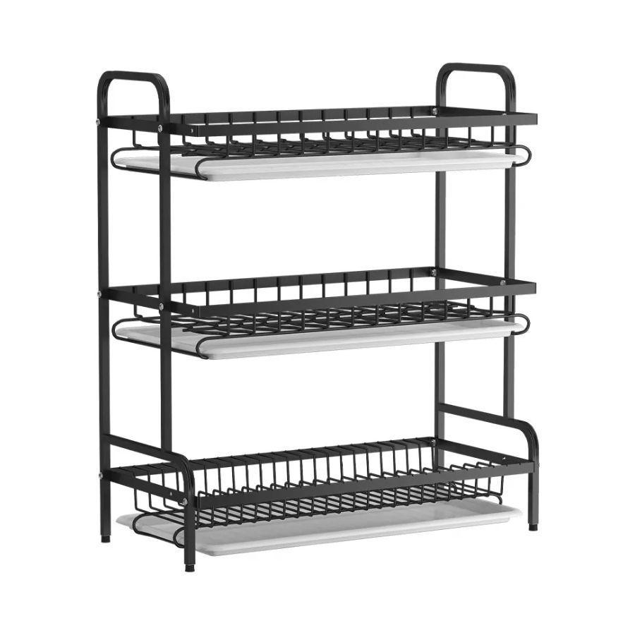 Secador Escurridor De Platos 3 Niveles Acero Inoxidable-5