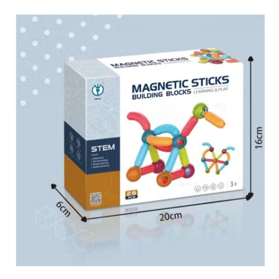 Juego Bloques Magnético Sticks 26 Piezas-2