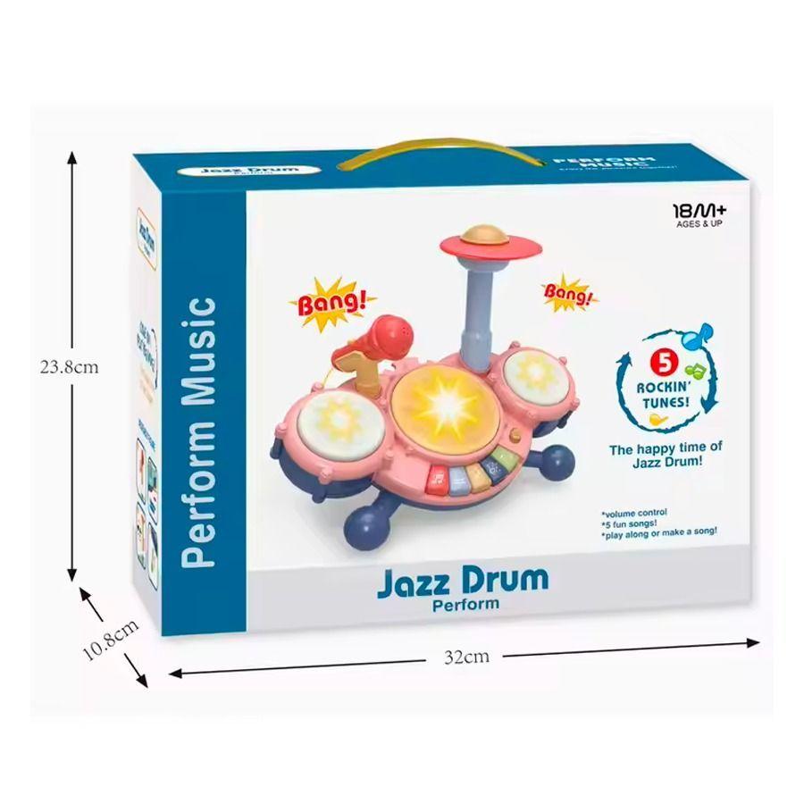 Mini Batería Para Bebe Con Piano Y Micrófono -2