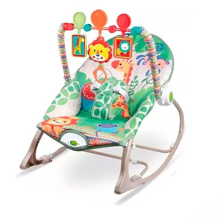 Silla Mecedora Vibradora Para Bebés Verde-0