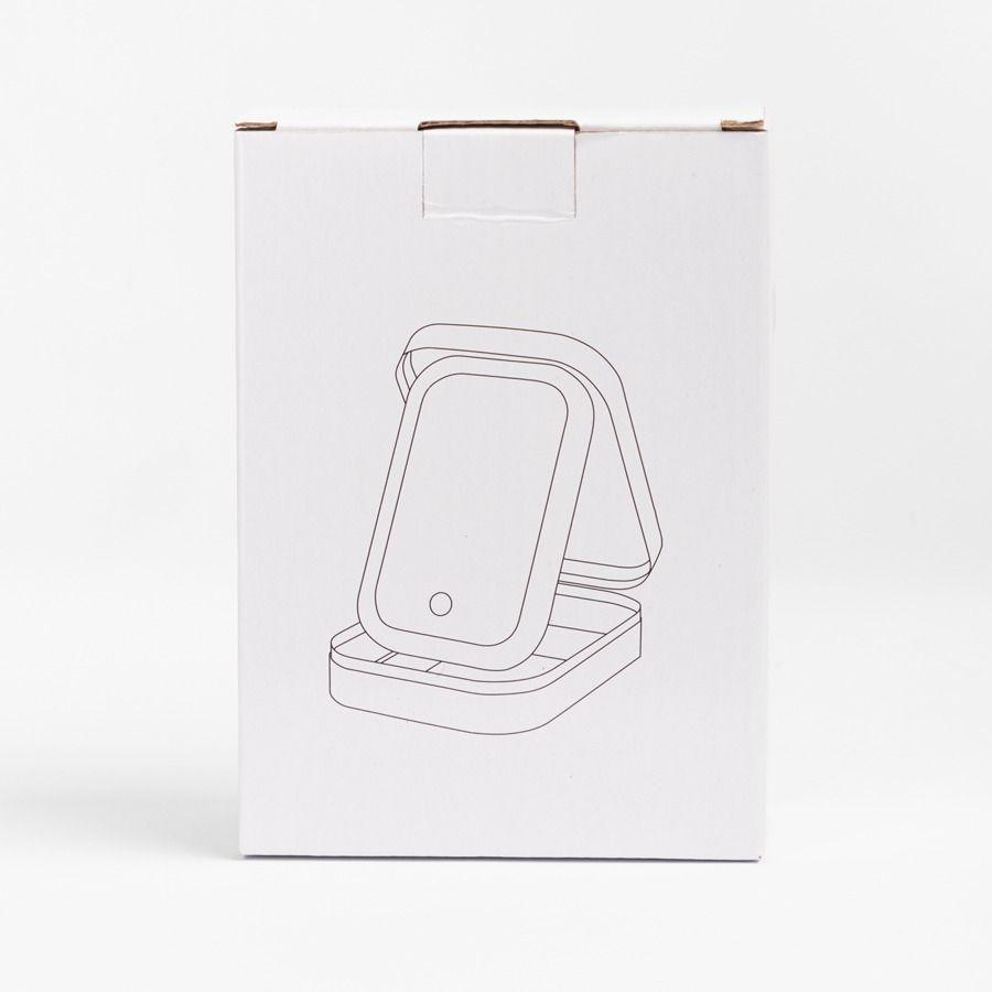 Estuche Organizador De Cosméticos Con Espejo Y Luces LED-2