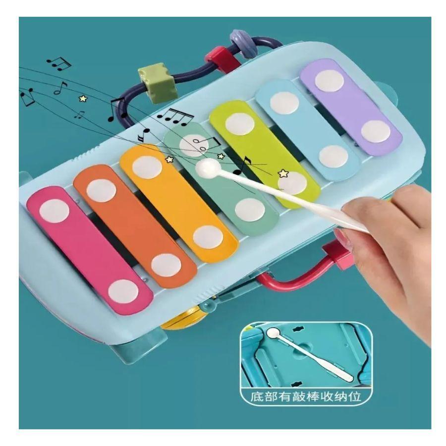 Autobús Rompecabezas Xilofono Juguete Interactivo Para Bebe-4