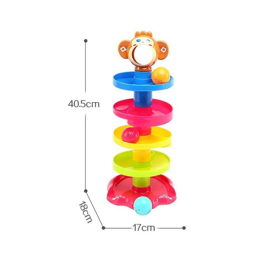 Juguete Didáctico Torre Pelotas Rodantes Para Bebes-2