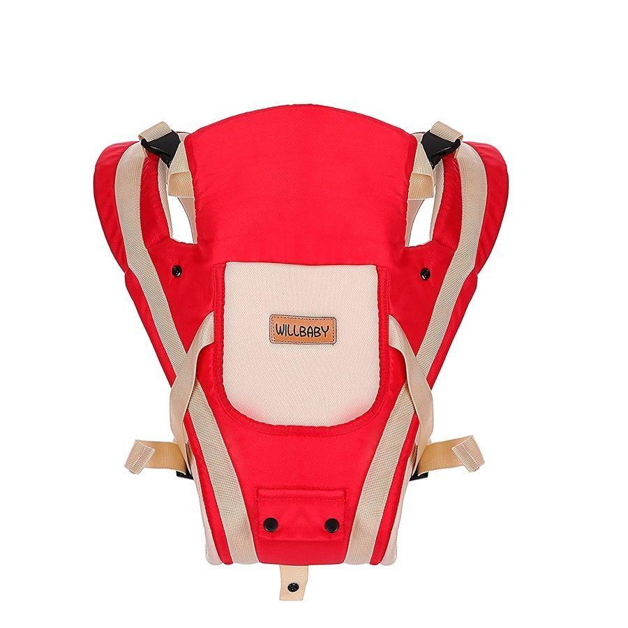 Portabebés Ergonómico Y Transpirable 3 En 1 Color Rojo-4