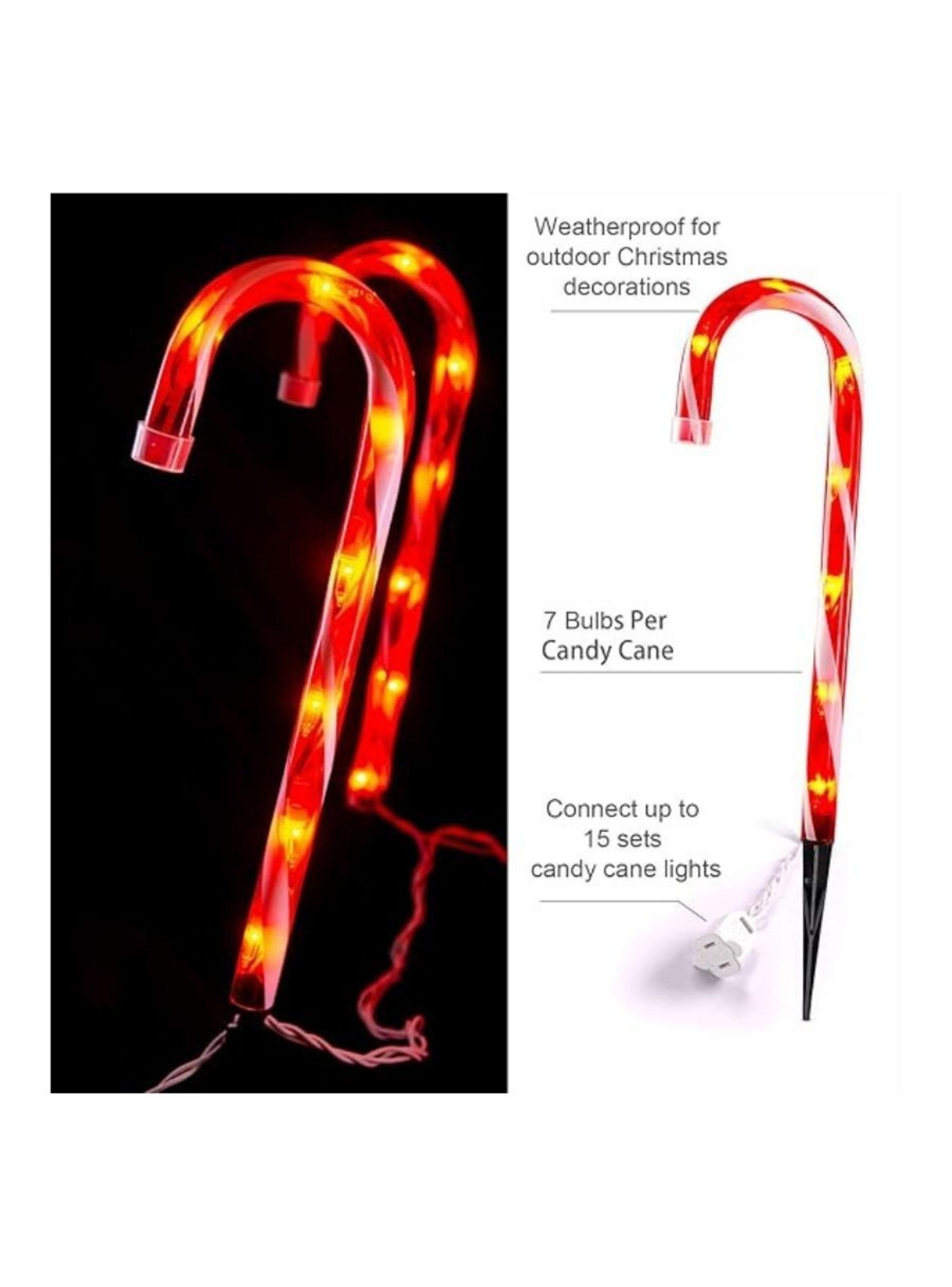 Pack 5 Bastones De Navidad Led Para Jardín-1