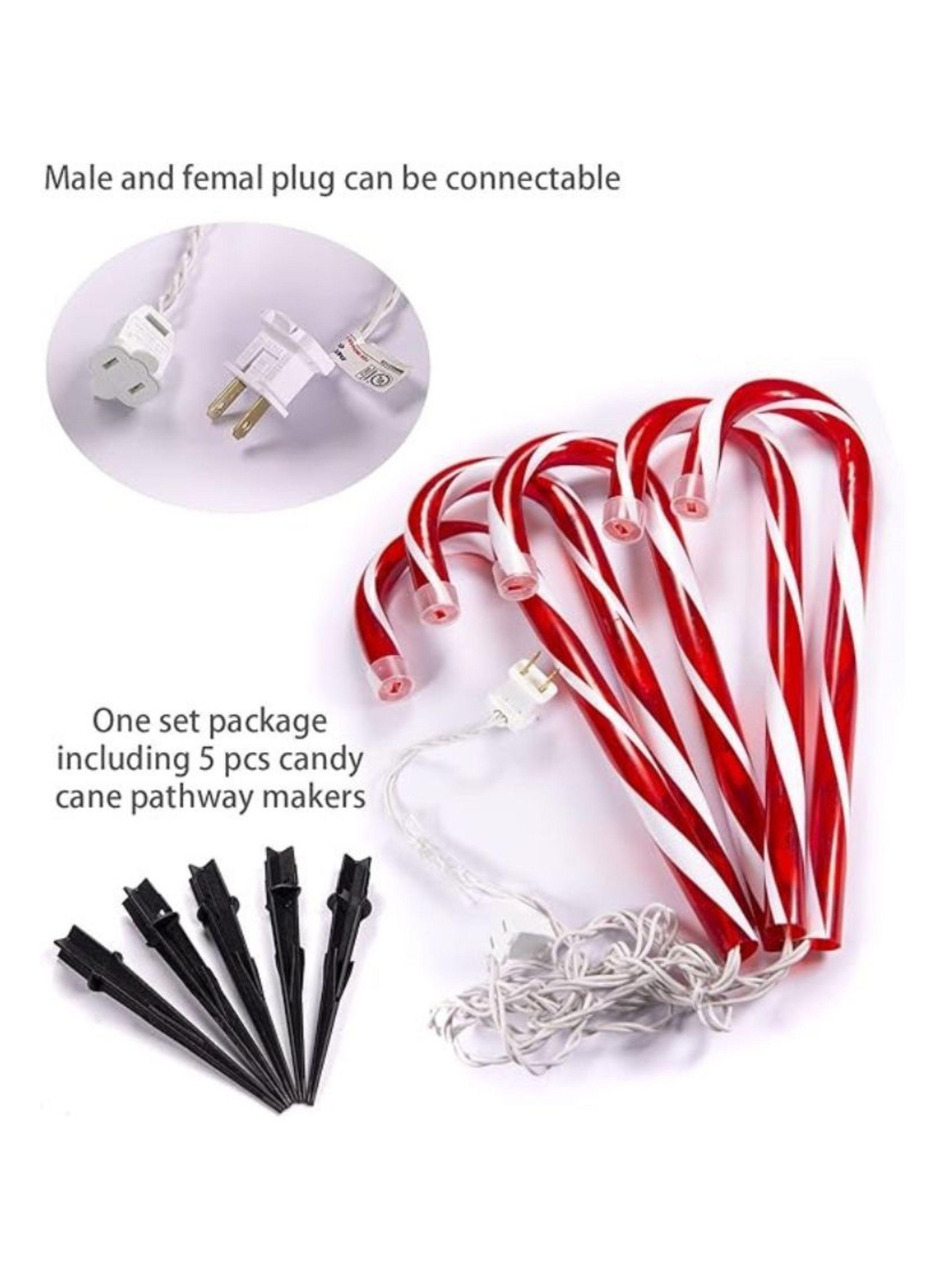 Pack 5 Bastones De Navidad Led Para Jardín-3