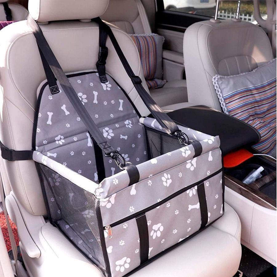 Asiento Plegable Para Mascota Correa de Seguridad -2