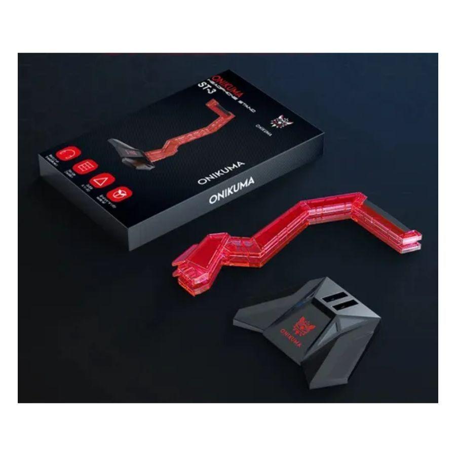 Soporte para Audifonos Gamer Onikuma Rojo-4