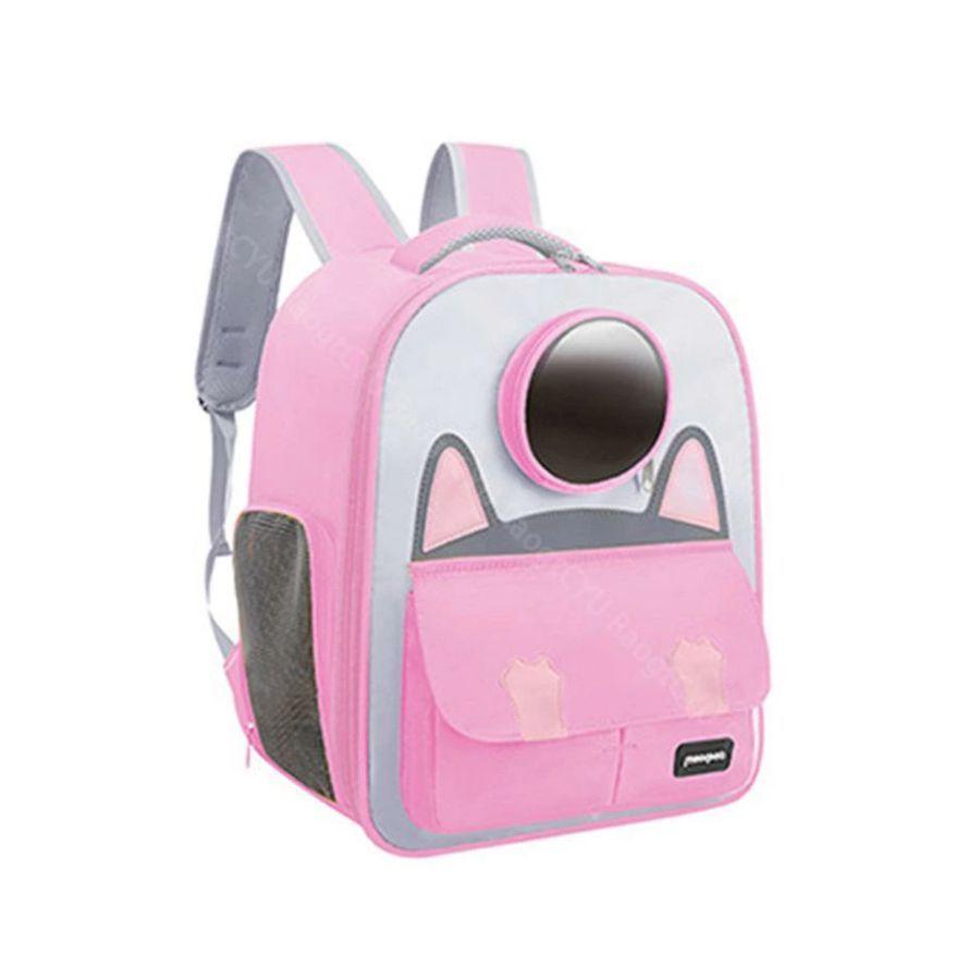 Bolso Mochila De Transporte Para Mascotas Rosa-4