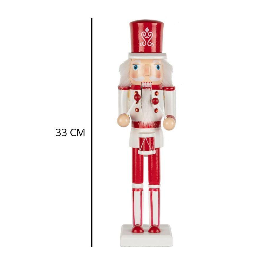 Cascanueces Adorno Navideño De Madera 33cm-3